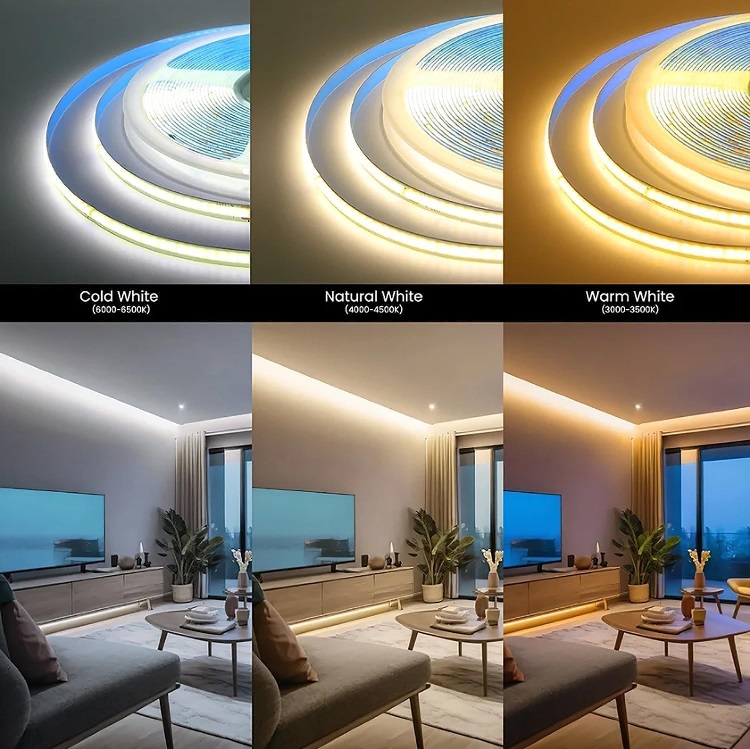 Tiras de Led Cob IP67- 320 y 528 Led metro